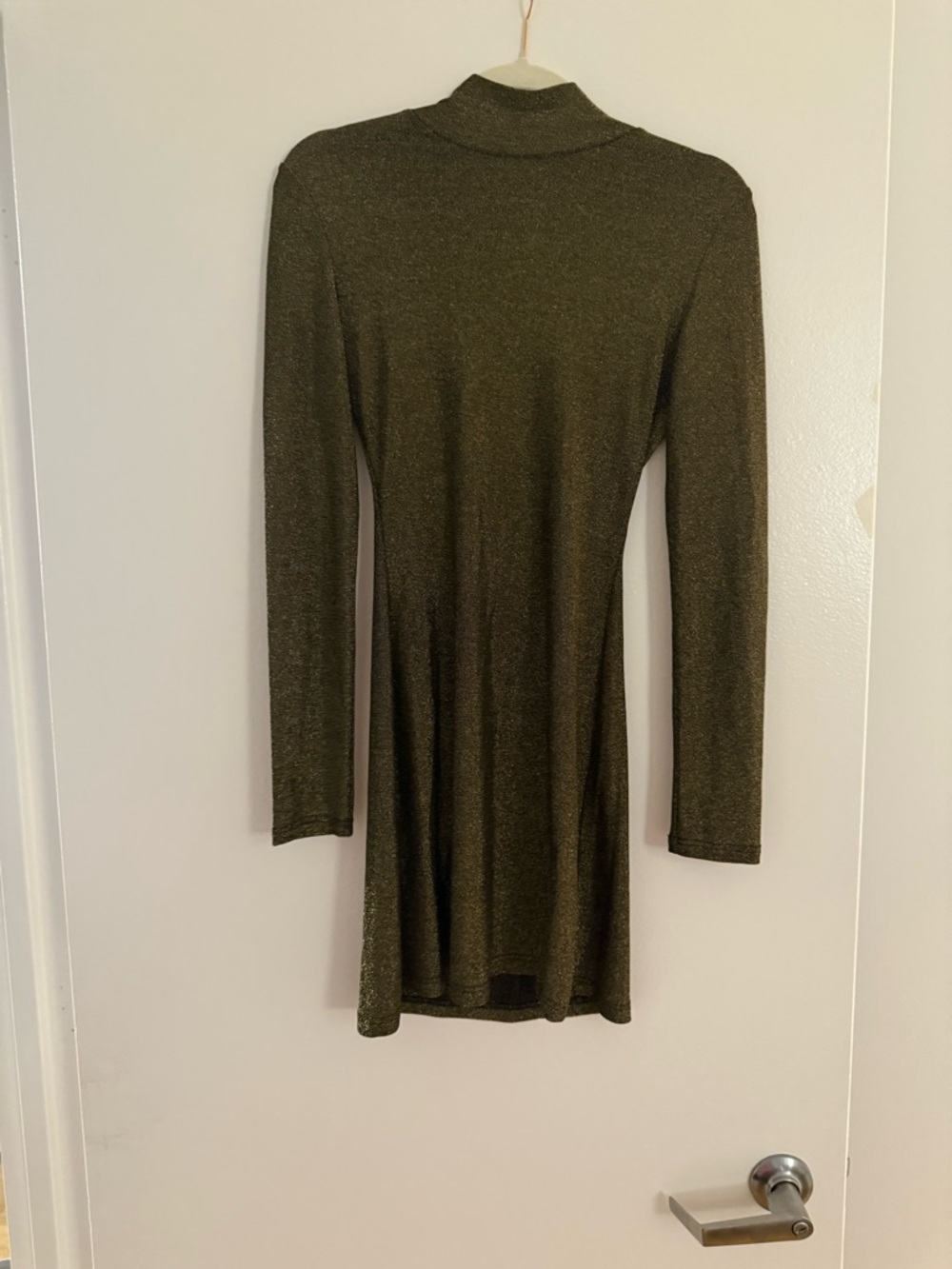 Reformation Gold Mini Dress